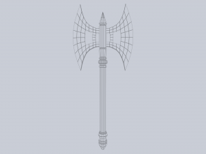 Fantasy axe 3D मॉडल