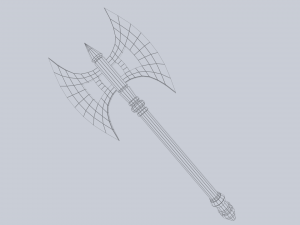 Fantasy axe 3D मॉडल