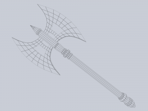 Fantasy axe 3D मॉडल
