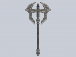 Fantasy axe Model 3D