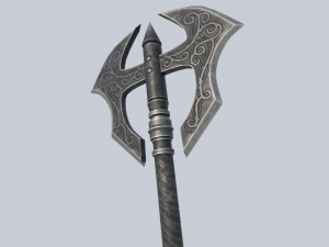 Fantasy axe Model 3D