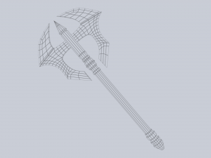 Fantasy axe Model 3D