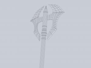 Fantasy axe Model 3D