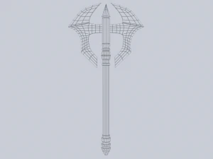 Ascia di fantasia Modello 3D