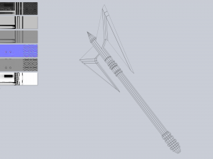 Fantasy axe 3D Модель