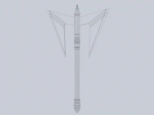 Ascia di fantasia Modello 3D