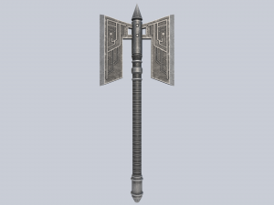 Fantasy axe 3D मॉडल