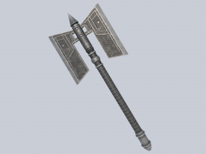 Fantasy axe 3D मॉडल