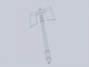 Fantasy axe 3D मॉडल