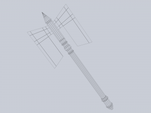 Fantasy axe 3D मॉडल