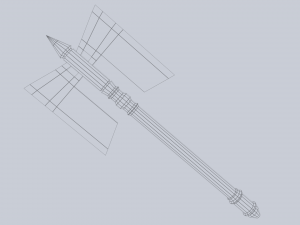 Fantasy axe 3D मॉडल