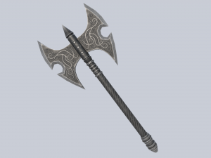 Fantasy axe Model 3D