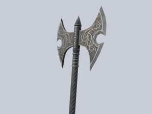Fantasy axe Model 3D