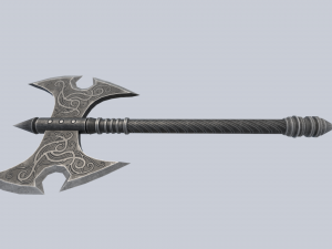 Fantasy axe Model 3D