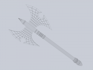 Fantasy axe Model 3D