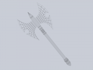 Fantasy axe Model 3D