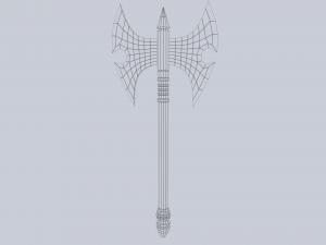 Fantasy axe Model 3D