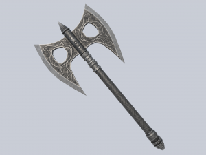 Fantasy axe 3D 模型