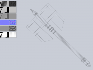 Fantasy axe 3D Model