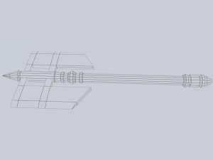 Fantasy axe 3D Model