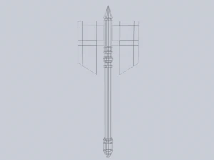 Fantasy axe 3D Model