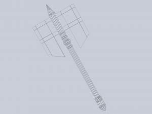Fantasy axe 3D Model