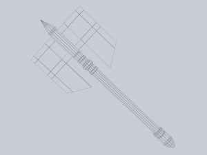 Fantasy axe 3D Model