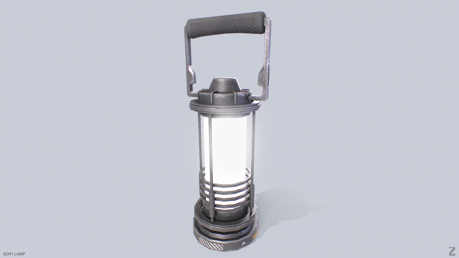 Sci fi lamp 3D Model .c4d .max .obj .3ds .fbx .stl .blend 
