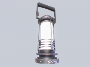 Sci fi lamp 3D 模型