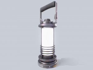 Sci fi lamp 3D 模型