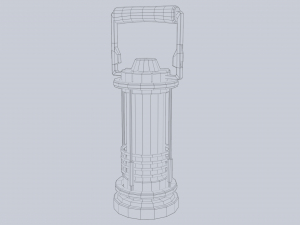 Sci fi lamp 3D 模型
