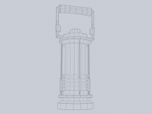 Sci fi lamp 3D 模型