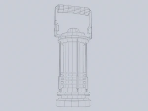 Sci fi lamp 3D Model