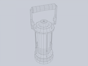 Sci fi lamp 3D 模型