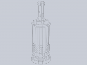 Sci fi lamp 3D 模型