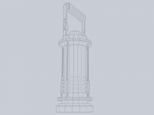 Sci fi lamp 3D 模型