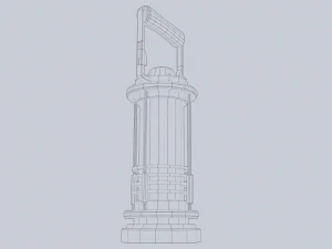 Sci fi lamp 3D Model