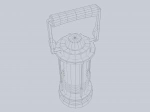 Sci fi lamp 3D 模型