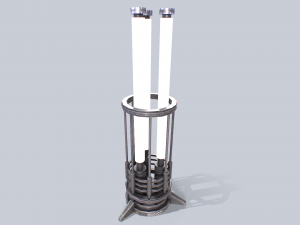 Sci fi lamp 3D मॉडल