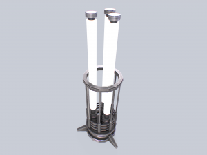 Sci fi lamp Modello 3D