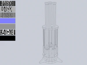 Lampe de science-fiction Modèle 3D