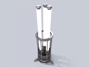 Sci fi lamp Modello 3D