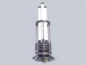 Sci fi lamp Modello 3D