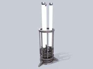 Sci fi lamp Modello 3D