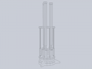 Sci fi lamp Modello 3D
