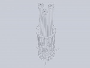 Sci fi lamp Modello 3D