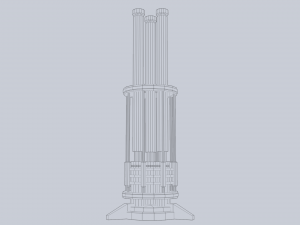 Sci fi lamp Modello 3D