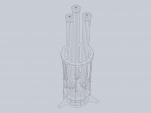 Sci fi lamp Modello 3D