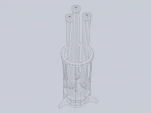 Lampe de science-fiction Modèle 3D