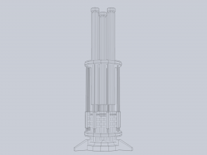 Sci fi lamp Modello 3D